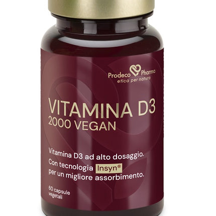Prodeco Pharma Insyn Vitamina D3 2000 Vegan 60 Capsule Vegetali