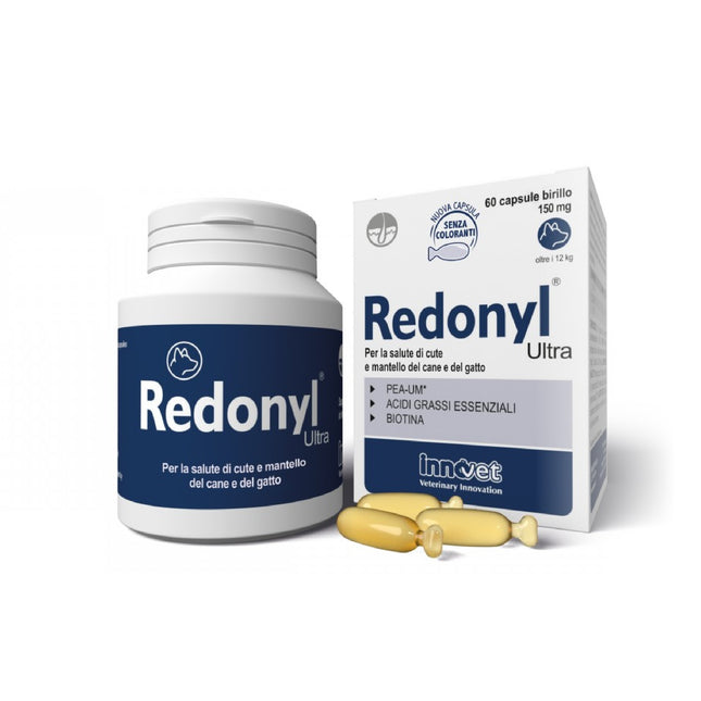 Innovet | Redonyl® Ultra 150 mg 60cps – Integratore per pelle e mantello dei cani