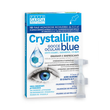 Named| Crystalline blue® Gocce oculari monodose per Arrossamenti