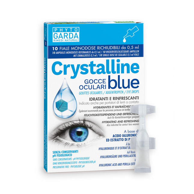 Named| Crystalline blue® Gocce oculari monodose per Arrossamenti