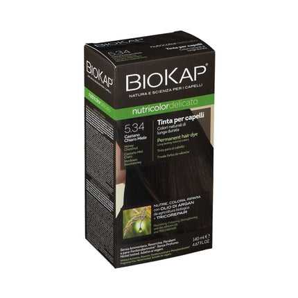 Bios Line | Biokap Nutricolor Tinta 5.34 Castano Medio con Riflessi Mogano