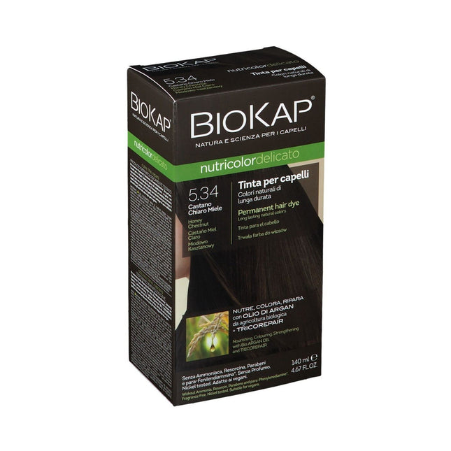 Bios Line | Biokap Nutricolor Tinta 5.34 Castano Medio con Riflessi Mogano