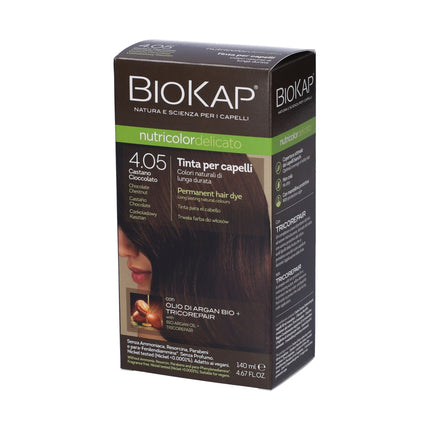 Bios Line | Biokap Nutricolor Tinta Delicata 4.05 Castano Scuro Cioccolato