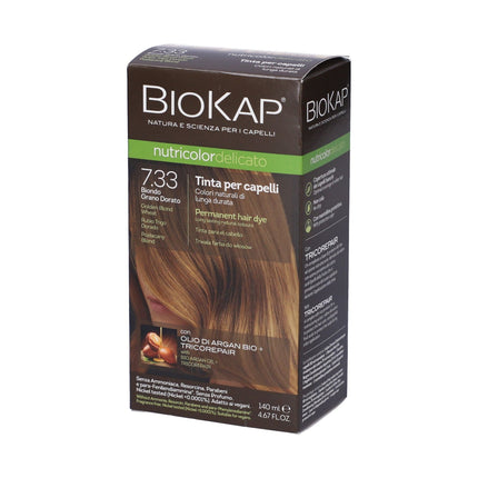 Bios Line | Biokap Nutricolor Tinta Delicata 7.33 Biondo Grano Dorato