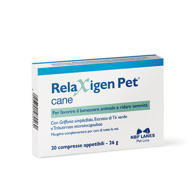 NBF Lanes | Relaxigen Pet cane – Stress, ansia, aggressività – 20cpr