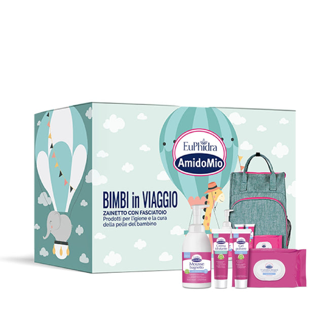 Euphidra AmidoMio | Bimbi in Viaggio Kit Igiene e cura per la pelle del bambino