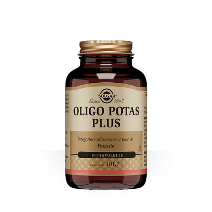 Solgar | Oligo Potas Plus – Integratore di Potassio, 100 Tavolette