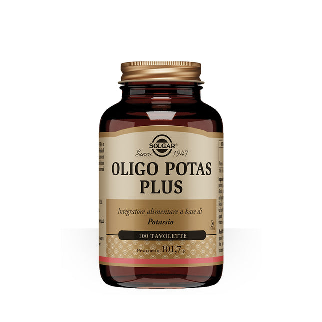 Solgar | Oligo Potas Plus – Integratore di Potassio, 100 Tavolette