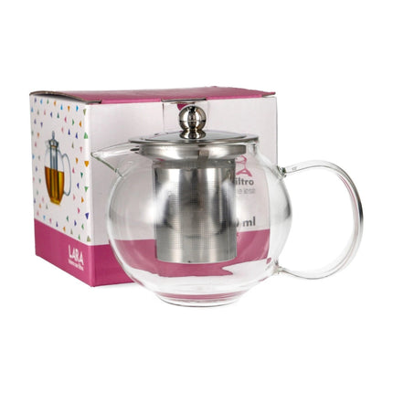 Alcea | Teiera in Vetro Borosilicato Lara con infusore inox – 400ml
