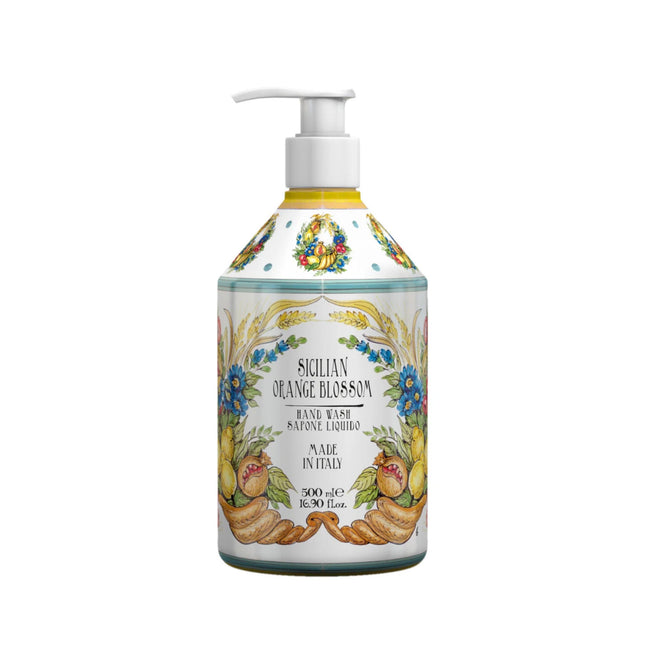 Rudy Profumi | Maioliche Sapone Liquido Idratante Fiori d'Arancio di Sicilia, 500ml
