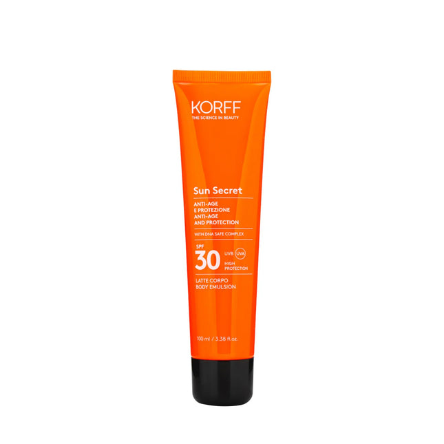 Korff | Sun Secret Latte Solare Corpo Protettivo Anti-età SPF30 – 100ml