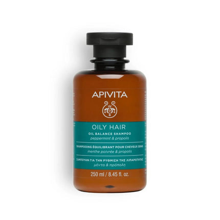 Apivita | Shampoo Sebo-Regolatore Purificante per Capelli Grassi