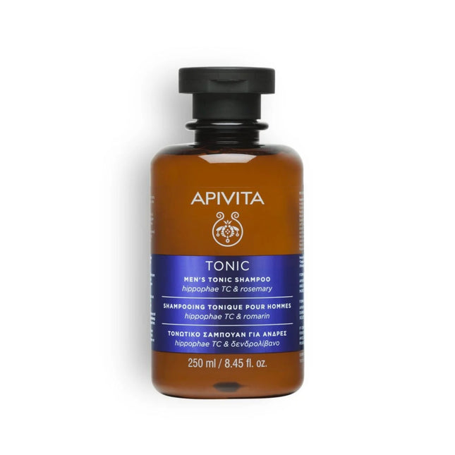 Apivita | Shampoo Uomo Tonificante Stimolante con Tea Tree e Timo