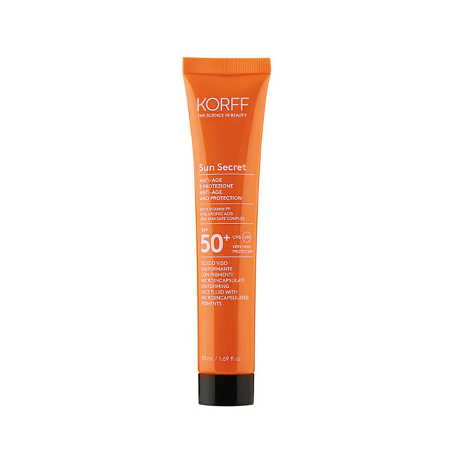 Korff | Sun Secret Fluido Viso Pigmentato 01 Light Anti-età SPF50+ – 50ml
