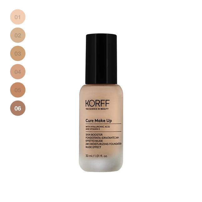 Korff | Skin Booster Fondotinta Fluido 06 Effetto Nude Idratante – 30ml