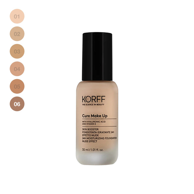 Korff | Skin Booster Fondotinta Fluido 06 Effetto Nude Idratante – 30ml
