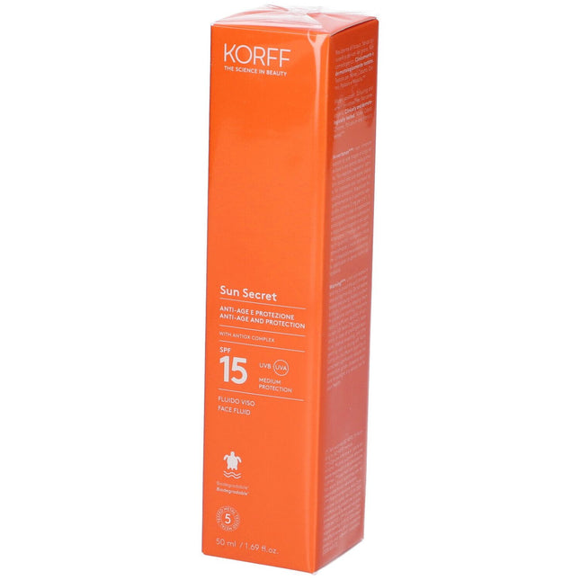 Korff Sun Secret Fluido Solare Viso SPF15 50 ml