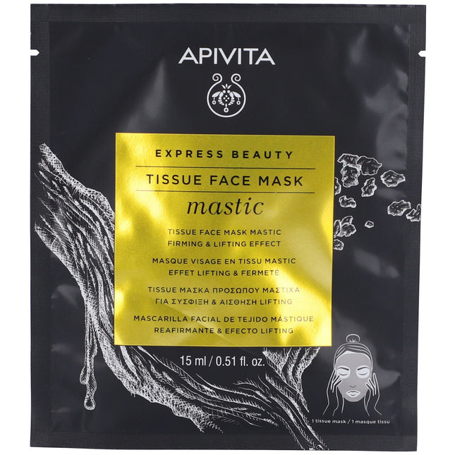 Apivita Express Beauty Maschera Viso in Tessuto al Mastice