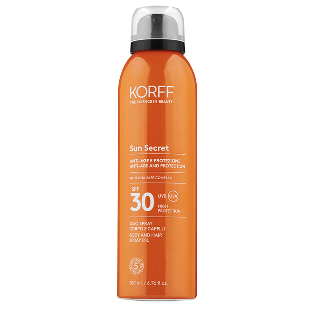 Korff | Sun Secret Olio Spray Corpo e Capelli SPF30