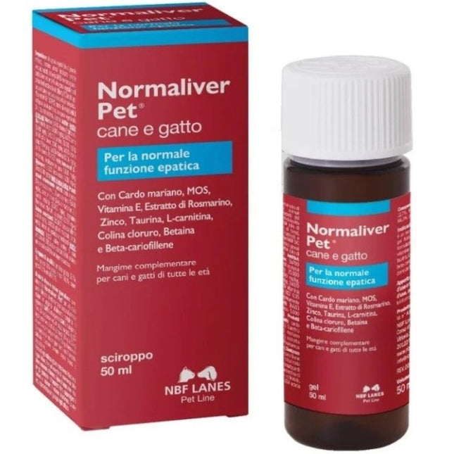NBF Lanes | Normaliver Pet Gel per Cani e Gatti 50 ml