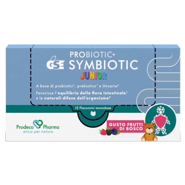 Prodeco Pharma | Probiotic+ GSE Symbiotic Junior 15 Flaconcini
